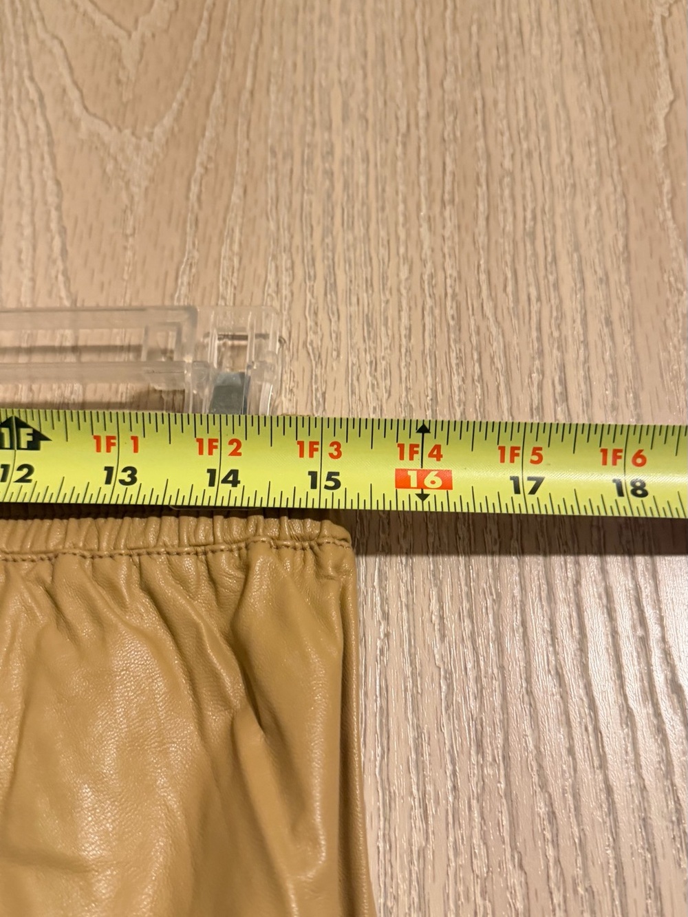 Stella Luce Camel Faux Leather Jogger Pants Size Small - Picture 12 of 16